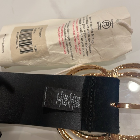 NWT SEZANE Artemis Belt - Black - Picture 4 of 4